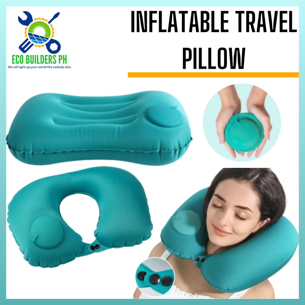Soft Inflatable Neck Travel Pillow Camping Pillow Air Press Type
