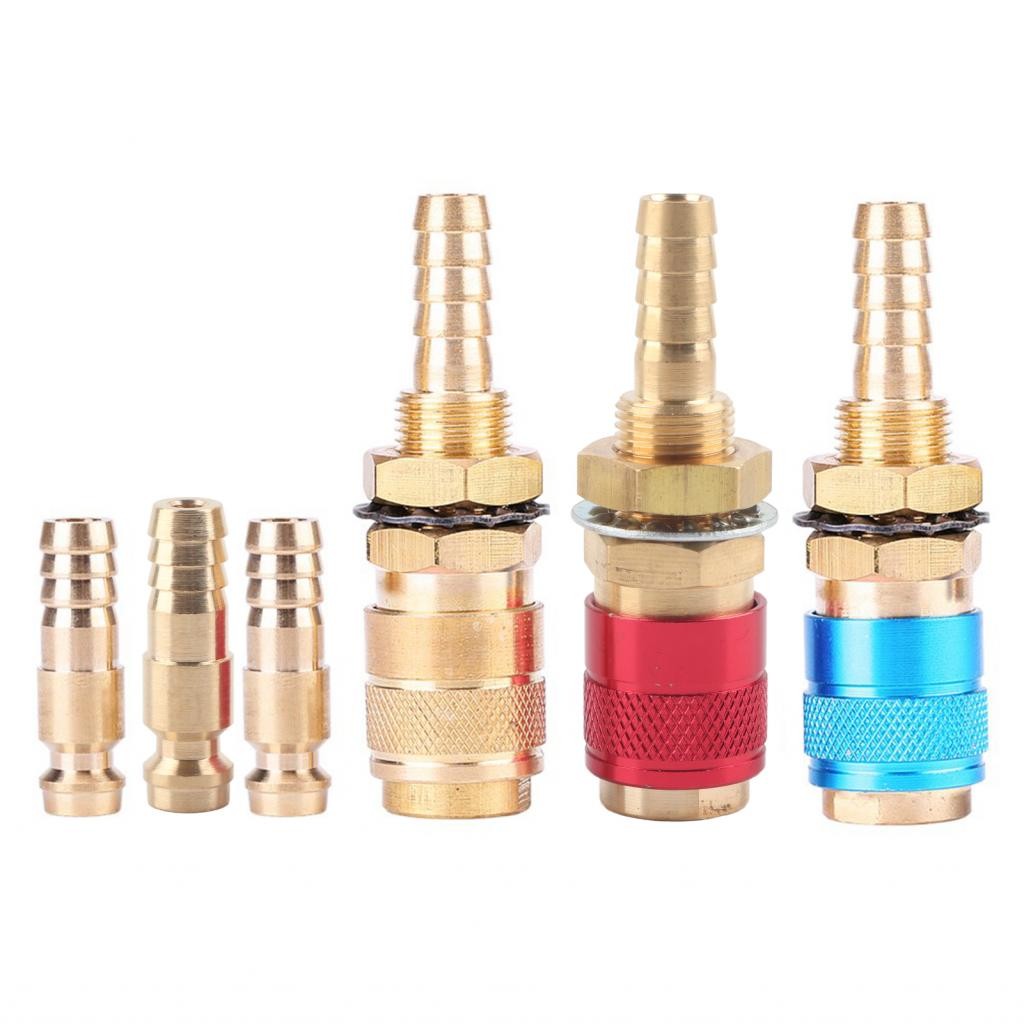 Water Cooled & Gas Adapter Quick Hose Connector Fitting for MIG TIG