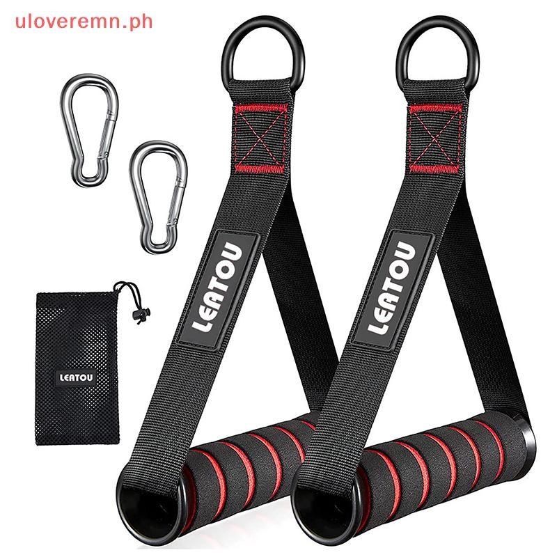 uloveremn DRing Metal Gym Handles Grip Workout Heavy Duty Cable