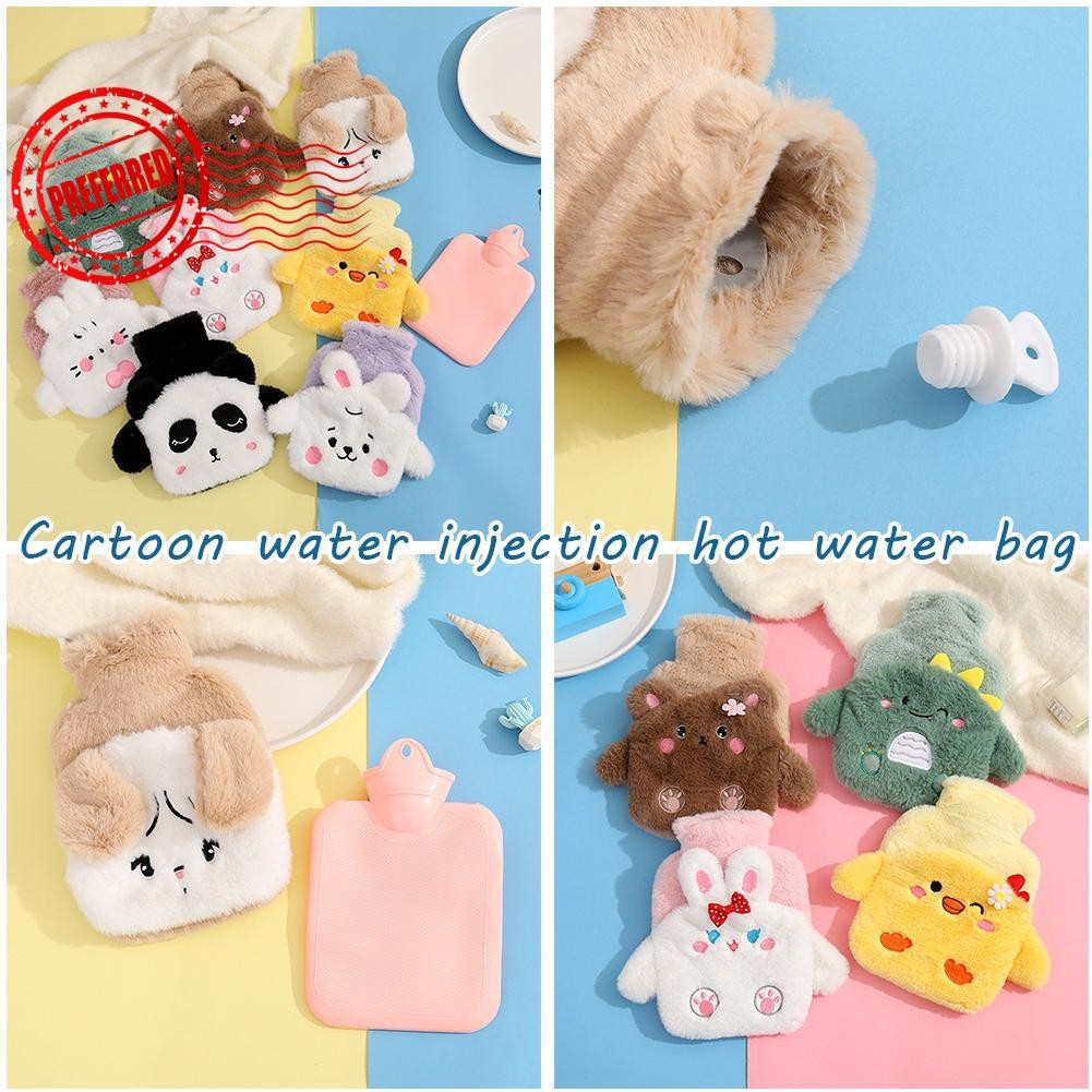 Plush Cloth Cover Hot Water Bag Removable And Washable Bag Water Warm