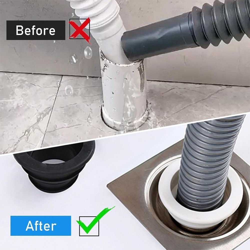 Universal Fit Drain Pipe Sealing Plug Washing Machine Drain Hose Holder