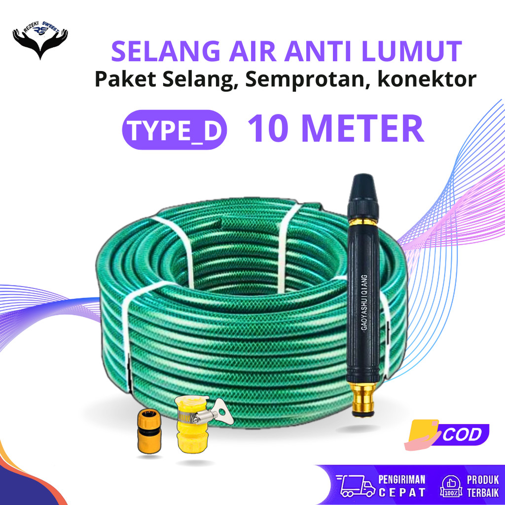 Complete SPRAY Head ANTI Moss Water Hose SPRAY Head 10 Meters 1 Roll