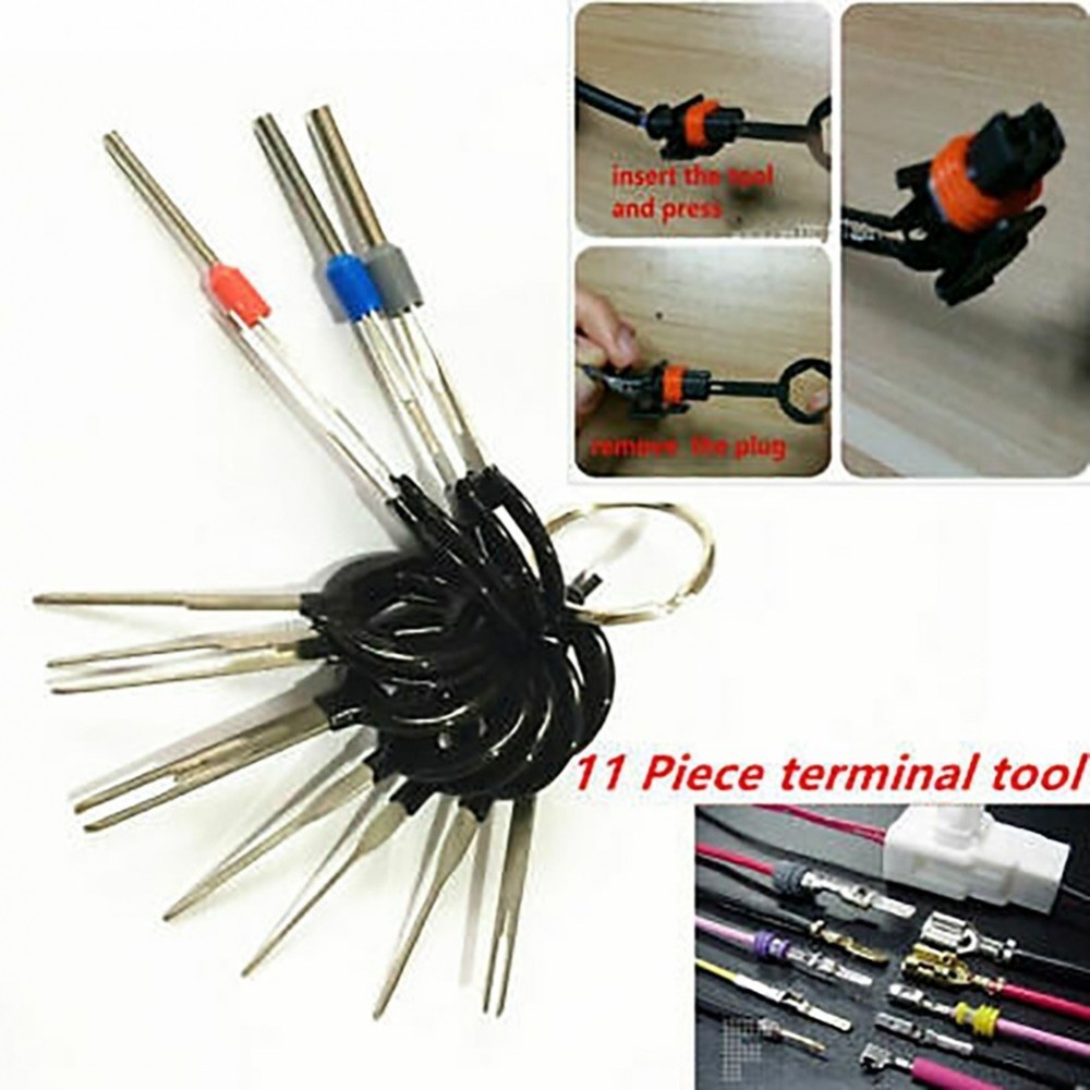 Essential 11 Piece Car Terminal Removal Tool Kit for Wire Connector Pin