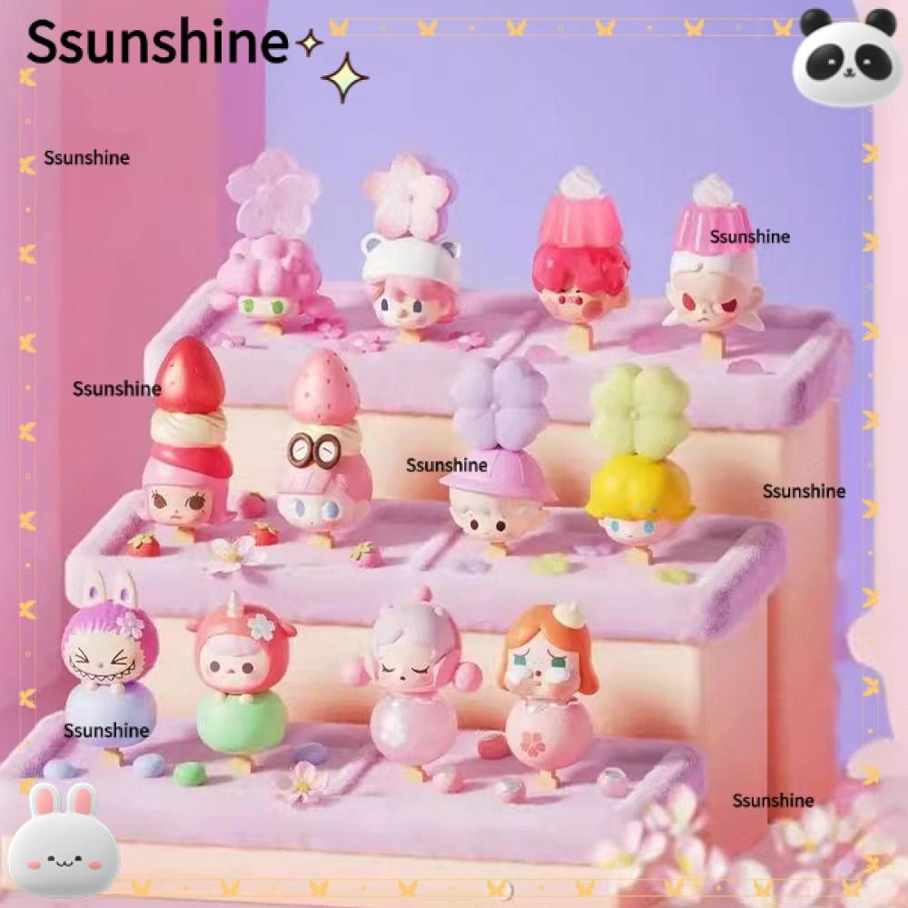SSUNSHINE Box, Labubu MOE Series Soap Bubbles Anime Cartoon Figure