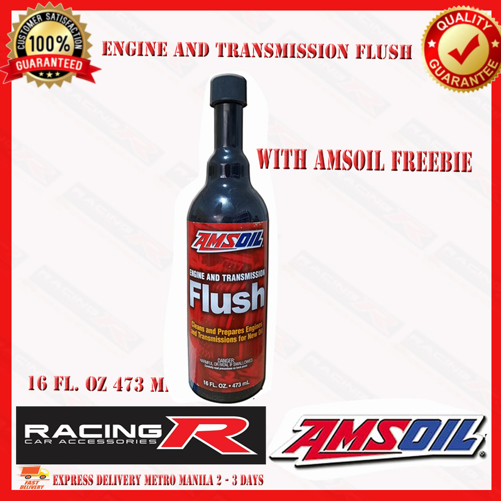 AMSOIL ENGINE AND TRANSMISSION FLUSH 16FL. OZ. 473mL W/ FREEBIE