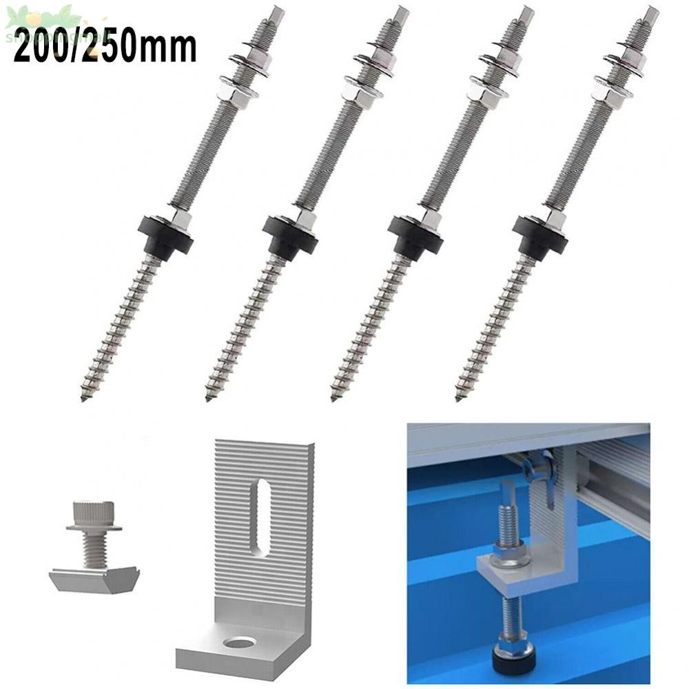 Pole Screws With +stainless Steel 200/250mm 4 Sets L Angle Sheet Metal