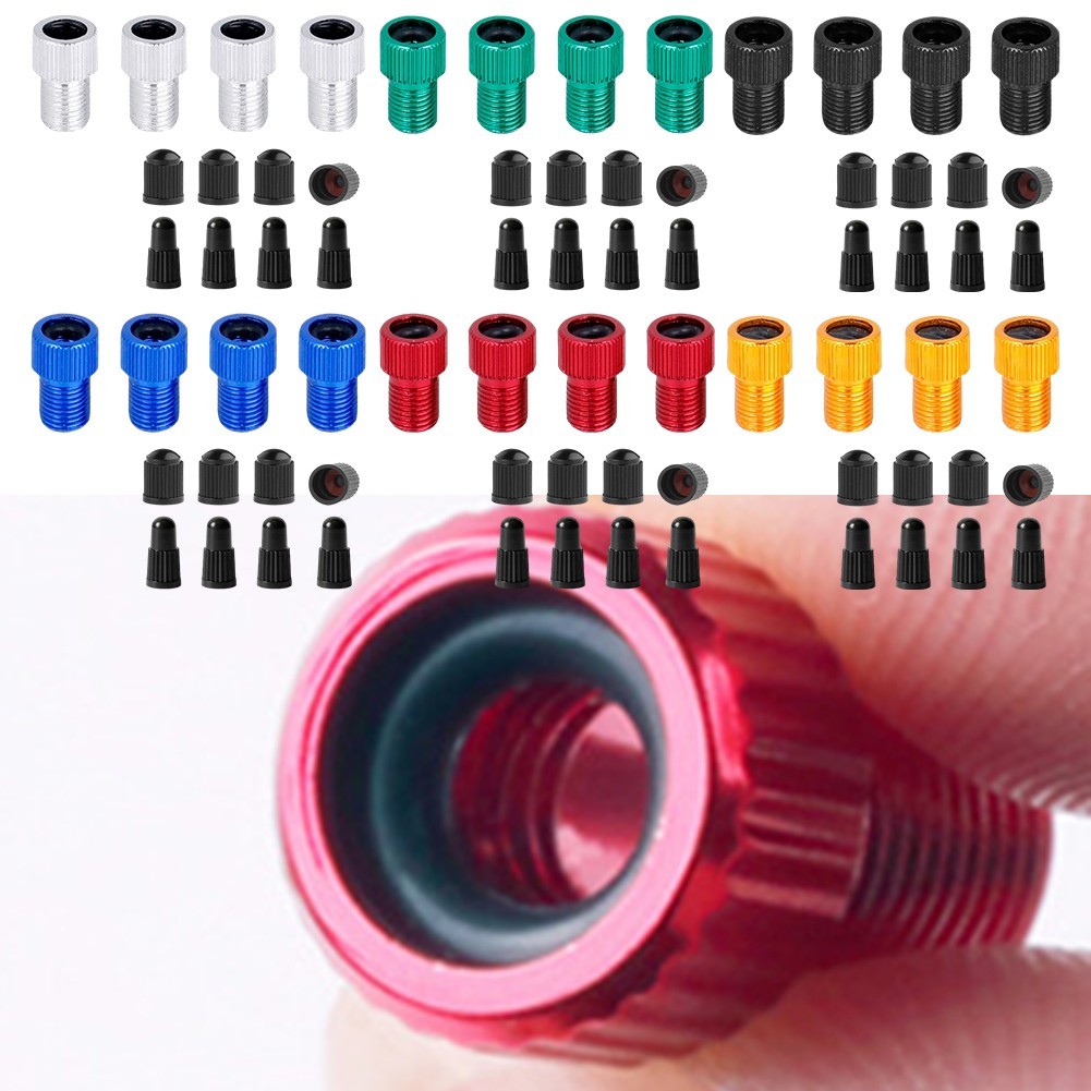 Fashionstyle 4 x VALVE ADAPTER PRESTA TOSCHRADER CONVERTER ROAD BIKE