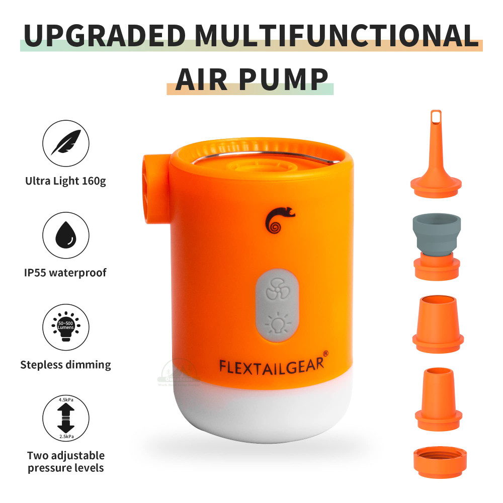 FLEXTAIL Max Pump 2 Pro Camping Air Pump Air Bed Pump Inflatable Pump