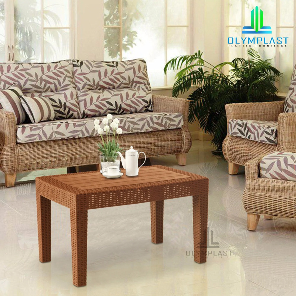Table Long Rattan Plastic Terrace Table/Plastic Garden Table