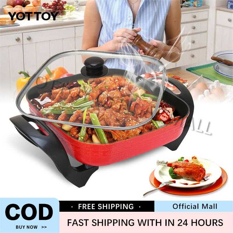 YOTTOY Multifunctional Electric Frying Pan Electric Hot Pot House