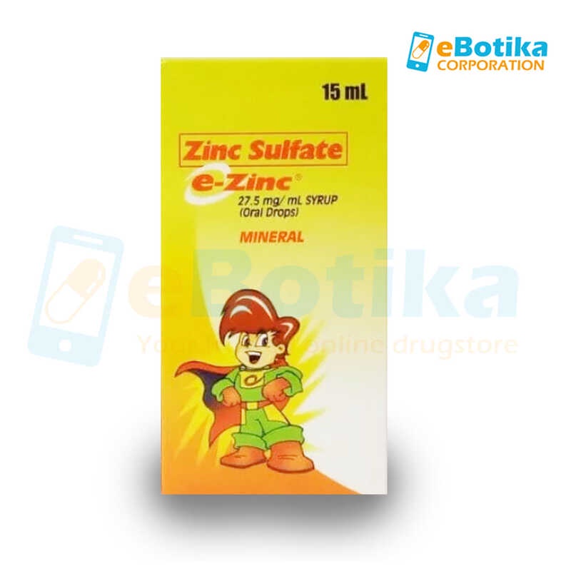 EZinc Zinc Sulfate Oral Drops 15ml Shopee Philippines