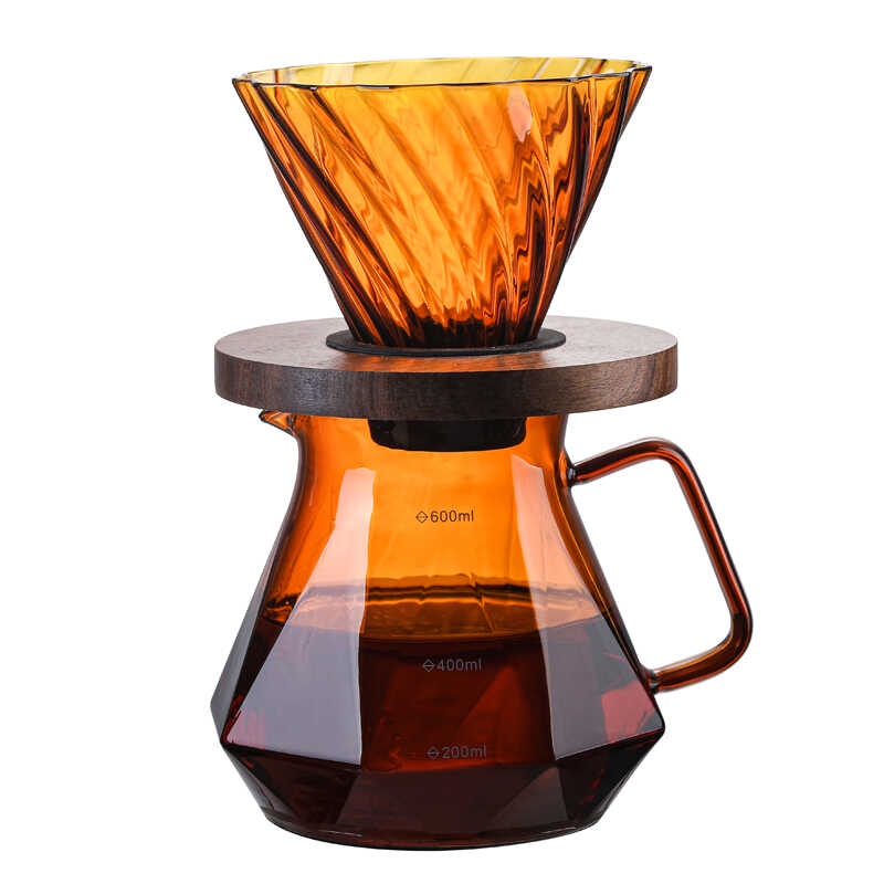 2022 New Arrival 60 Coffee Drip Filter High Borosilicate Glass Coffee