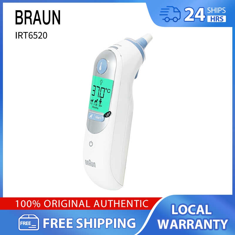 Thermometer Braun Irt6520,Thermoscan 7 Ear Themometer Digita,With