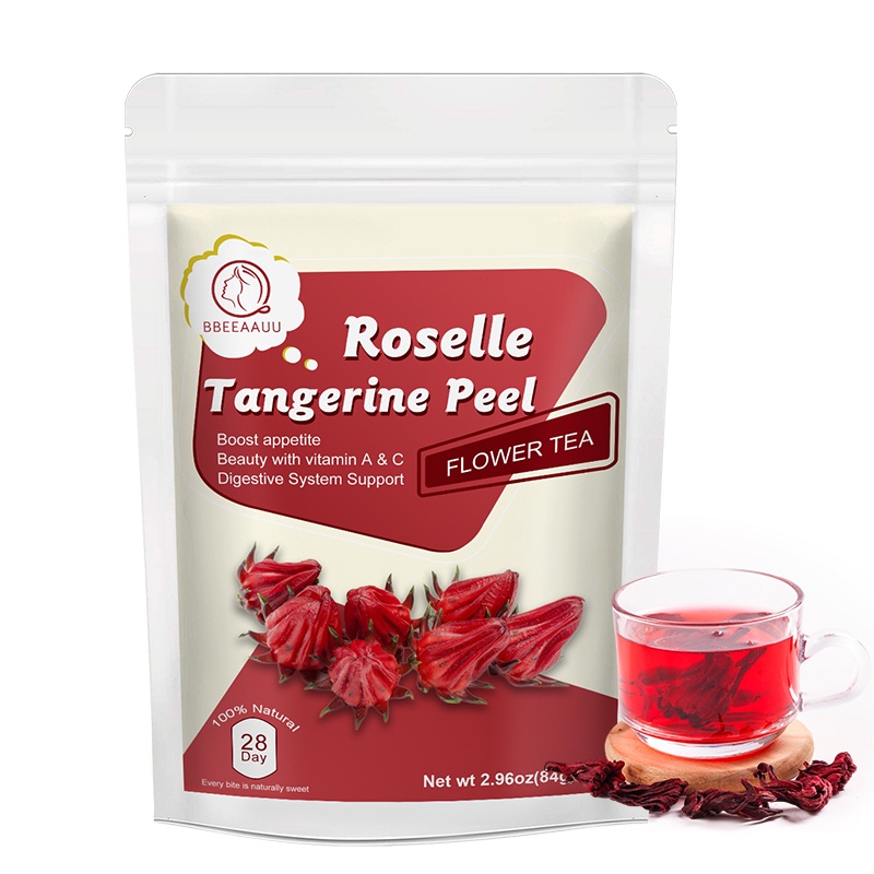 BBEEAAUU Natural Organic Orange Peel Roselle Tea Expectorant And Cough