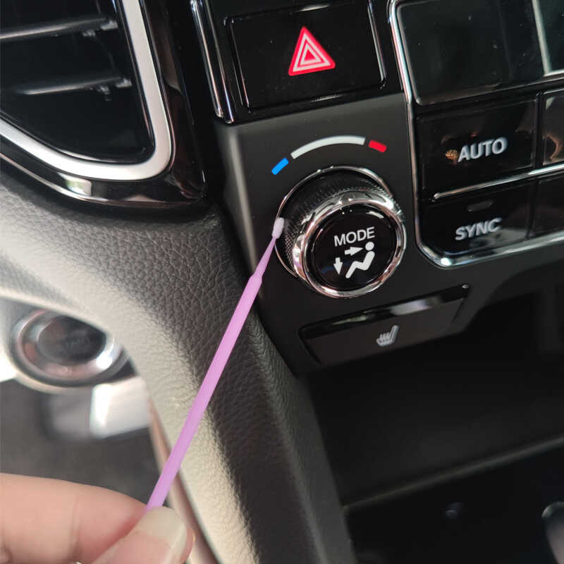 100Pcs Tips 1.5Mm Mini Touch Up Paint Micro Brush Purple Auto