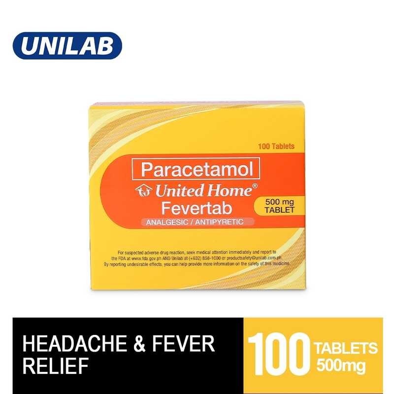 United Home Fevertab Paracetamol (Treatment of Fever or Minor Headache