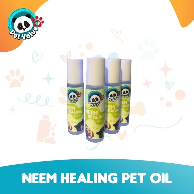 ∆ Neem Healing Pet Oil (10ml) Stops Itching, Heals Wound, Repels Fleas