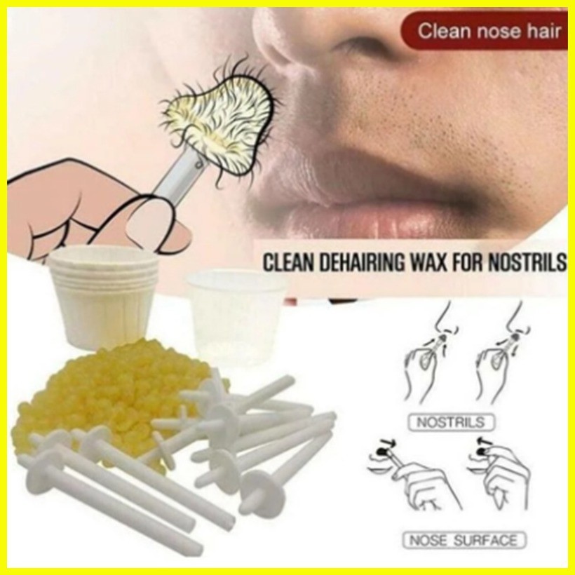 Nose Hair Removal Wax Beans Set Depilatory Waxing Pellet Kit Nose
