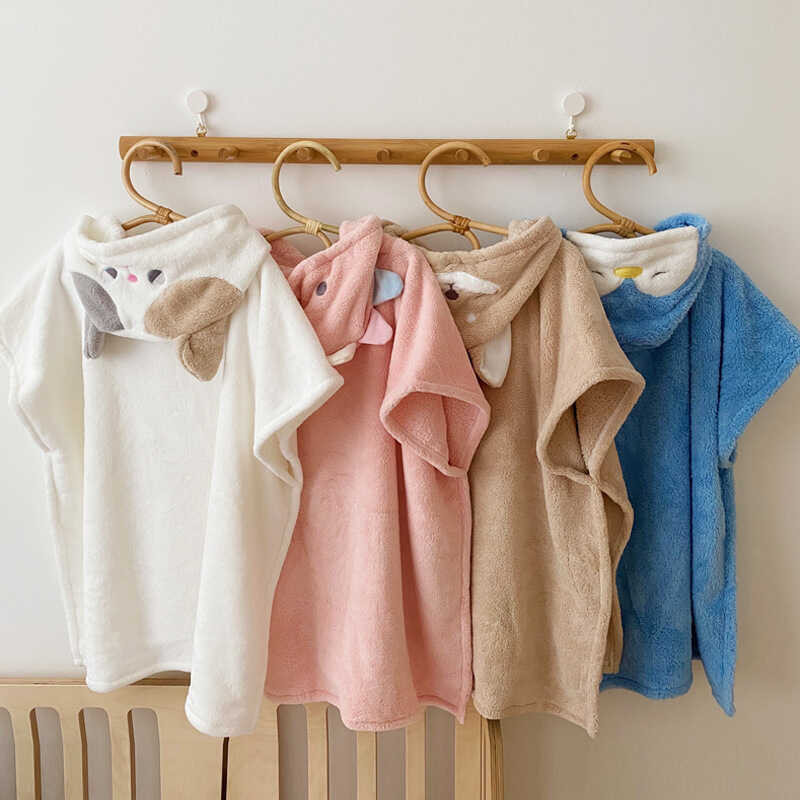 93 Children's Bath Towels With Hats Cloaks, Newborn Baby Bathrobes That