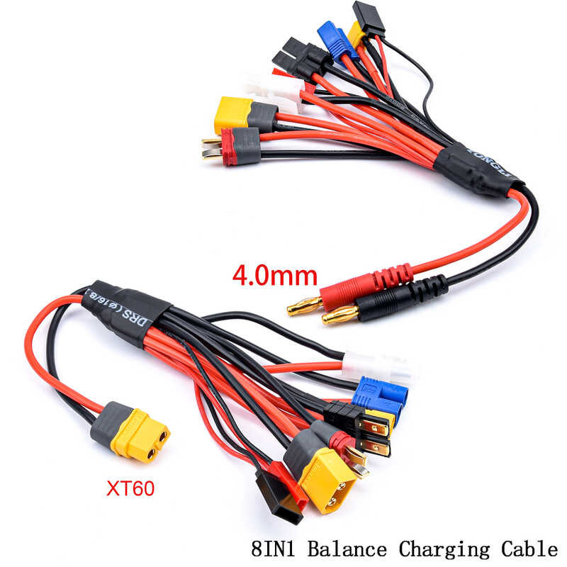 Multifunction Balance 8In1 Soft Silicone Charging Connector Xt60 Xt30 T