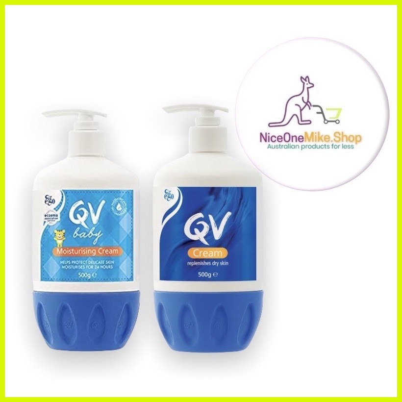 QV Cream BABY for Dry, Sensitive and Eczema prone Skin 500g Shopee