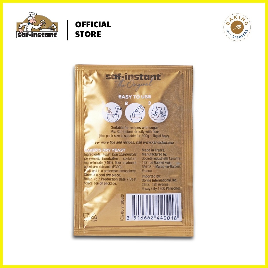 ∆ Lesaffre SafInstant Gold Instant Dry Yeast 11g X5 Shopee Philippines