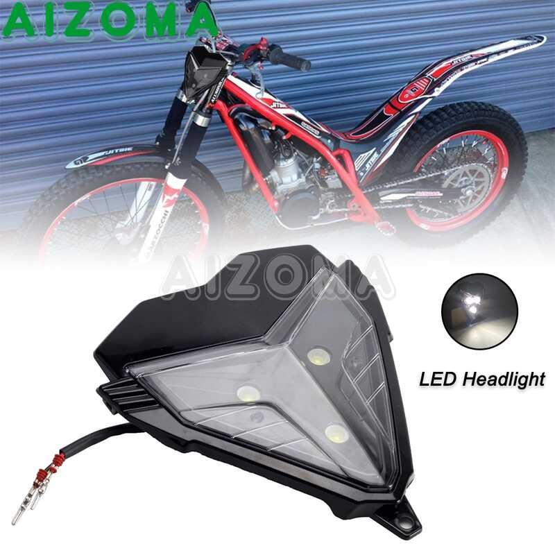 Dirt Trial Bike LED Headlight Head Lamp Black For Gas TXT EC 280 125