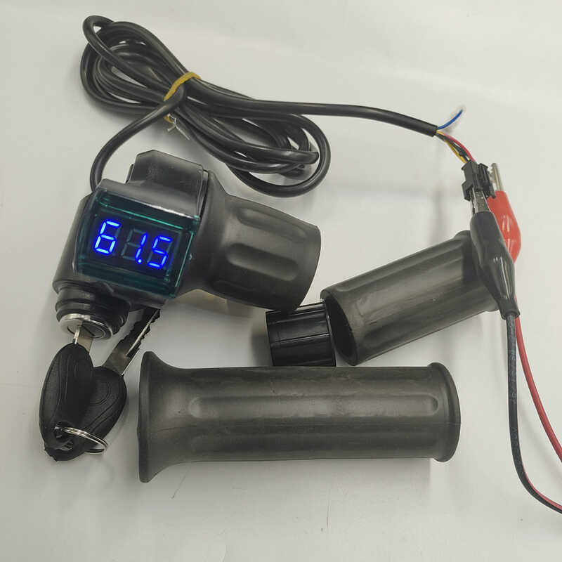 12120V Half Twist Throttle Accelerator With Digital Display Voltage