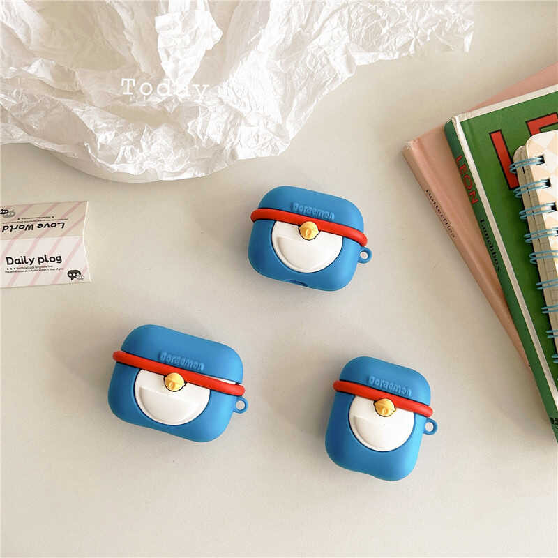 D1 Dingdang Robot Cat 4 Apple Bluetooth Earphone Case 2/3/4 Generation