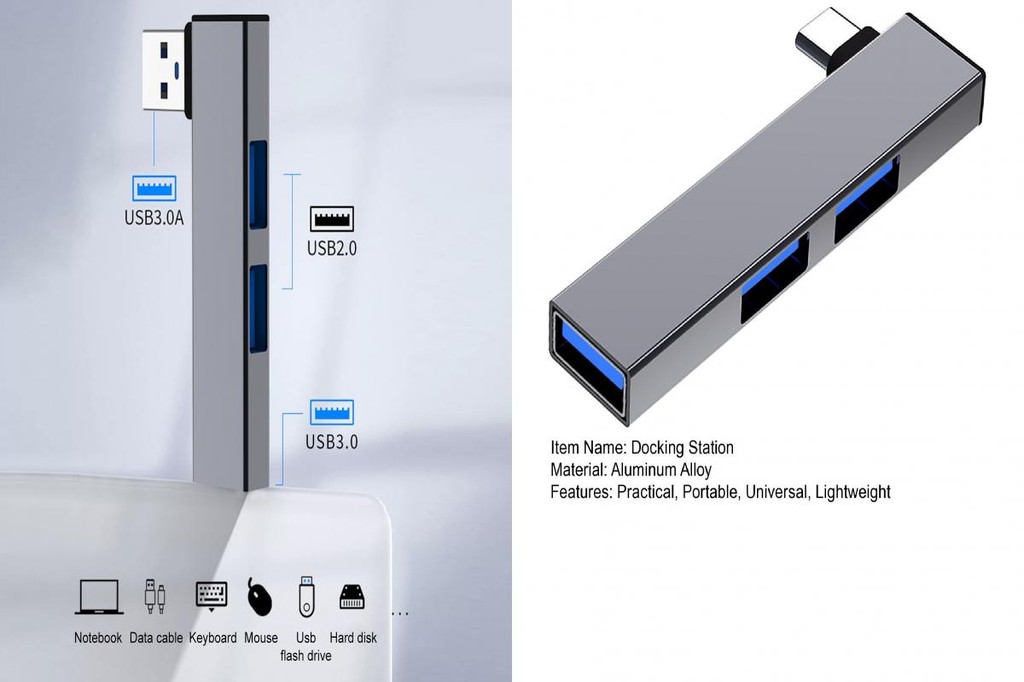 [TR] Desktop Clutterfree Docking Station Portable Laptop Docking