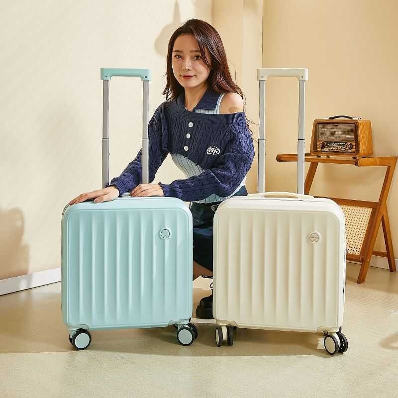 Suitcase Travel Front Opening Lage Bag Aluminum Frame Suitcases On