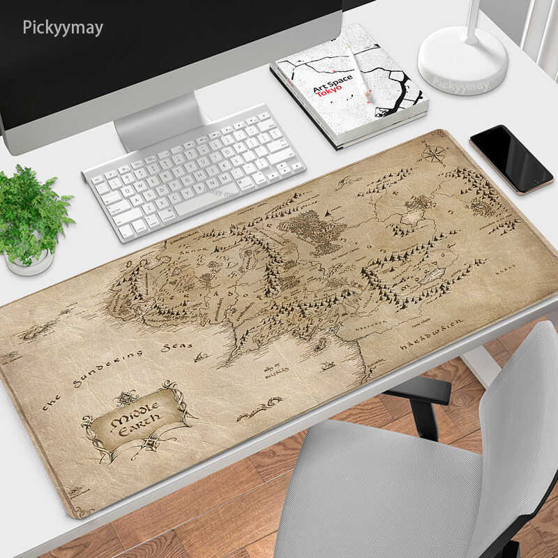 Lumang Map Deskmat Popular Large Mouse Pad 900X400 Deskpad Computer