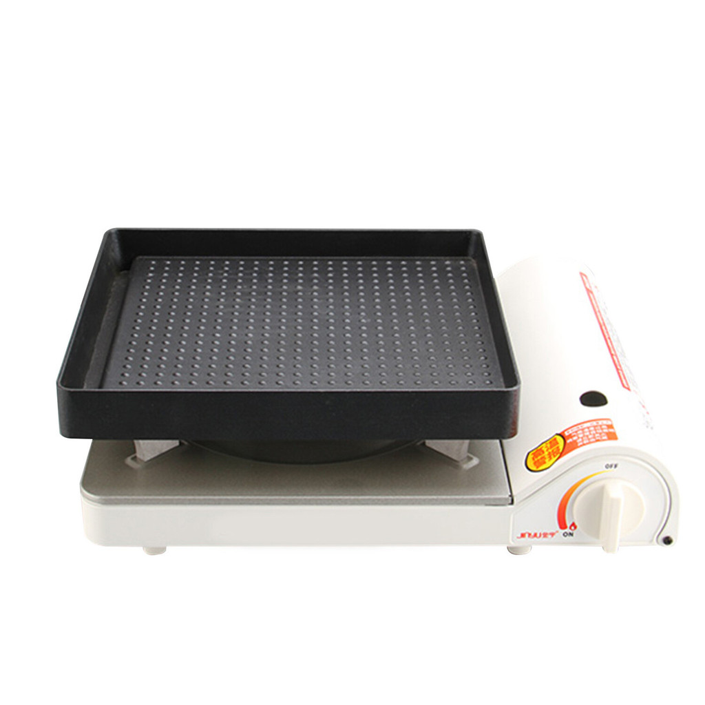 22*25Cm Portable BBQ Pan NonStick Charcoal Grill Plate Bu&Tane Gas