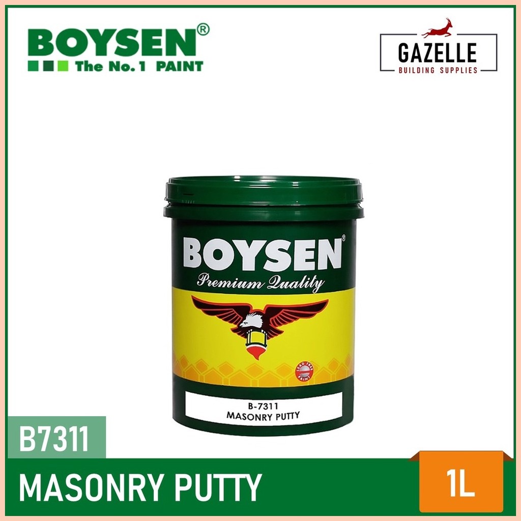 ∆ Boysen Masonry Putty B7311 Concrete Brick Wall Putty 1L / 4L