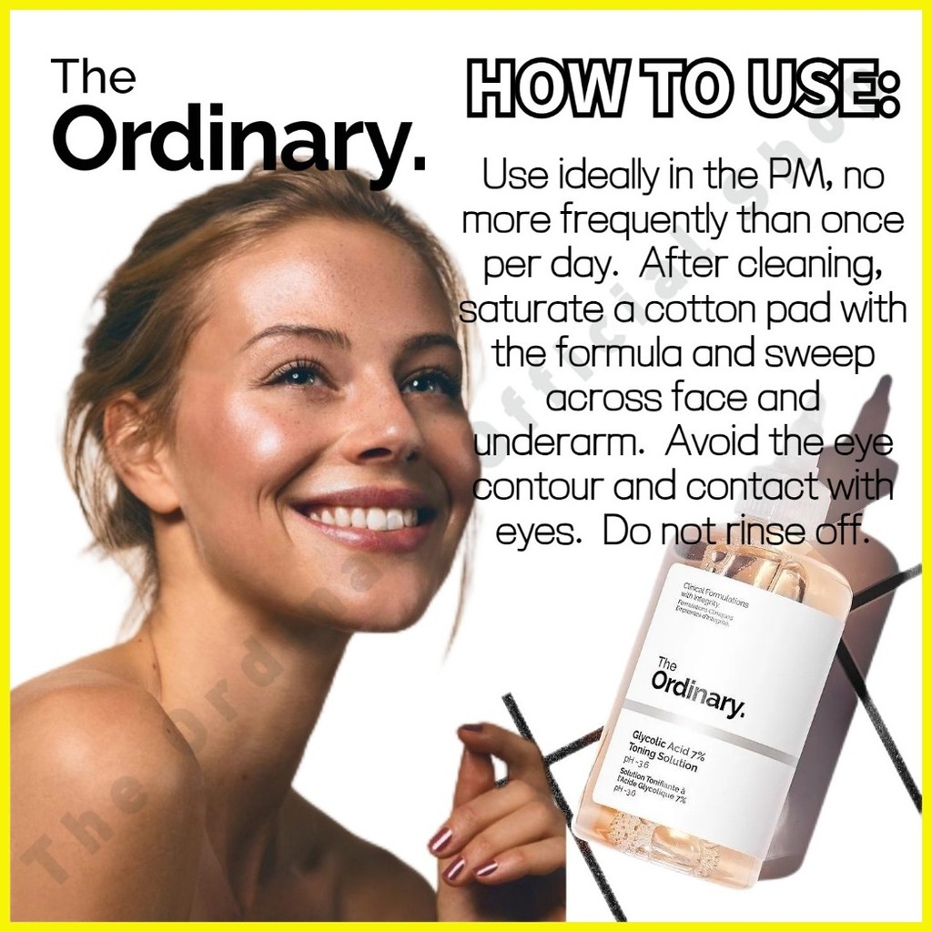 ∆ The Ordinary Glycolic Acid 7 Toning Solution 240ml toner skincare
