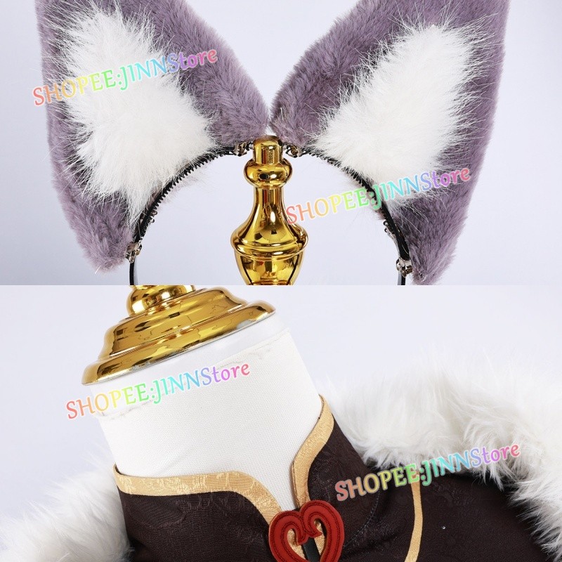  JINN BAIHENG Cosplay Costume Honkai Star Rail Game Character Wig