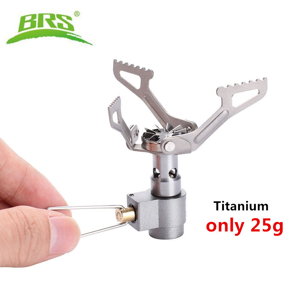 Brs3000T Titanium Mini Camping Gas Burners 25G 2700W OnePiece Pocket