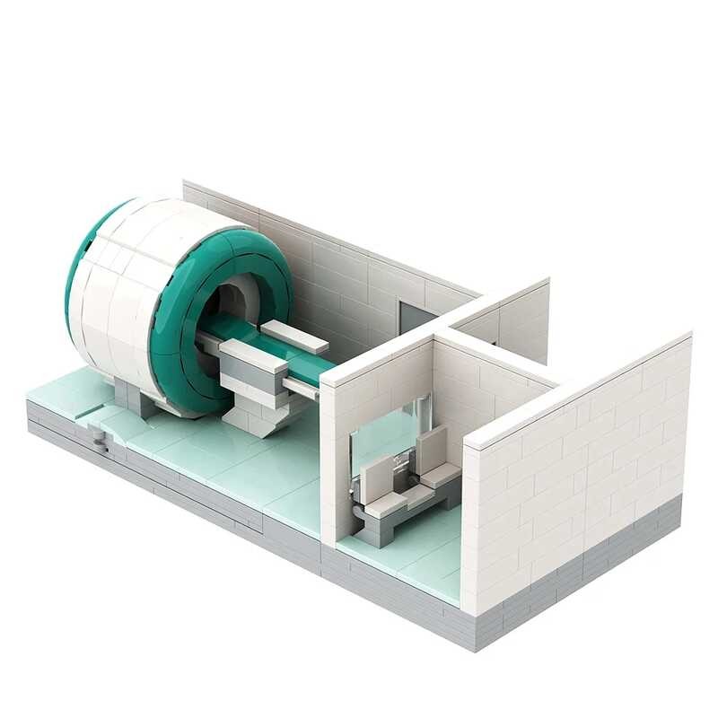 MOC E MRI Scanner Bric Model Equipment Open Building Bloc Pipette