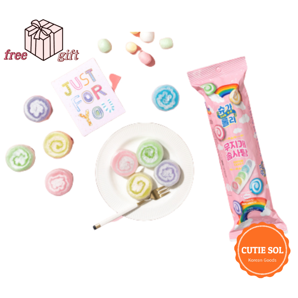 SUGAROLLY Korean Xylitol Candy Floss Roll Macaron 12g 4pcs Shopee Philippines