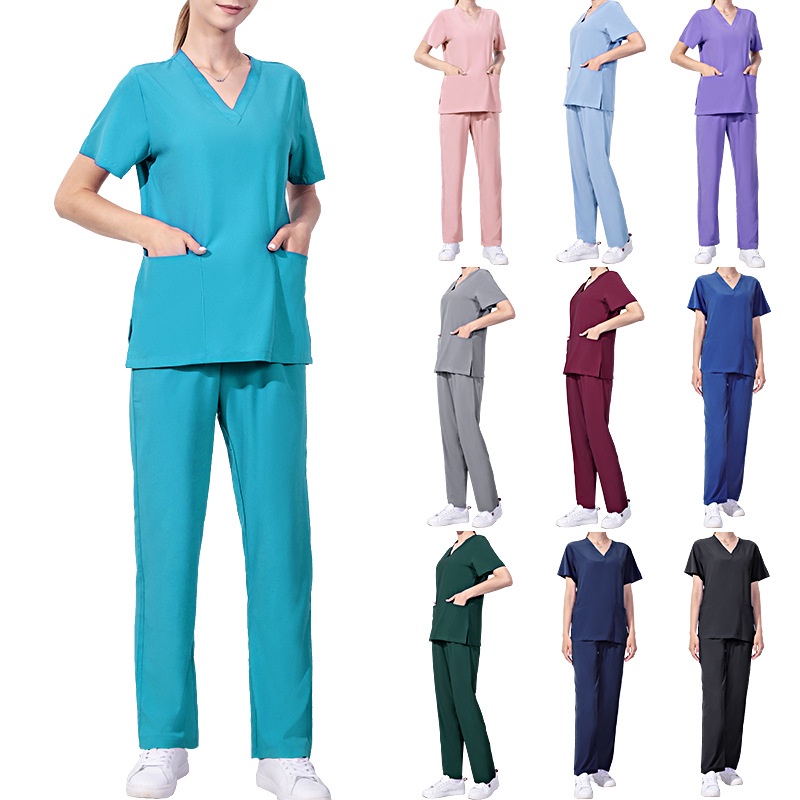 Nurse Uniform Medical Scrubsuit for Women Caregiver Uniform Set Medical