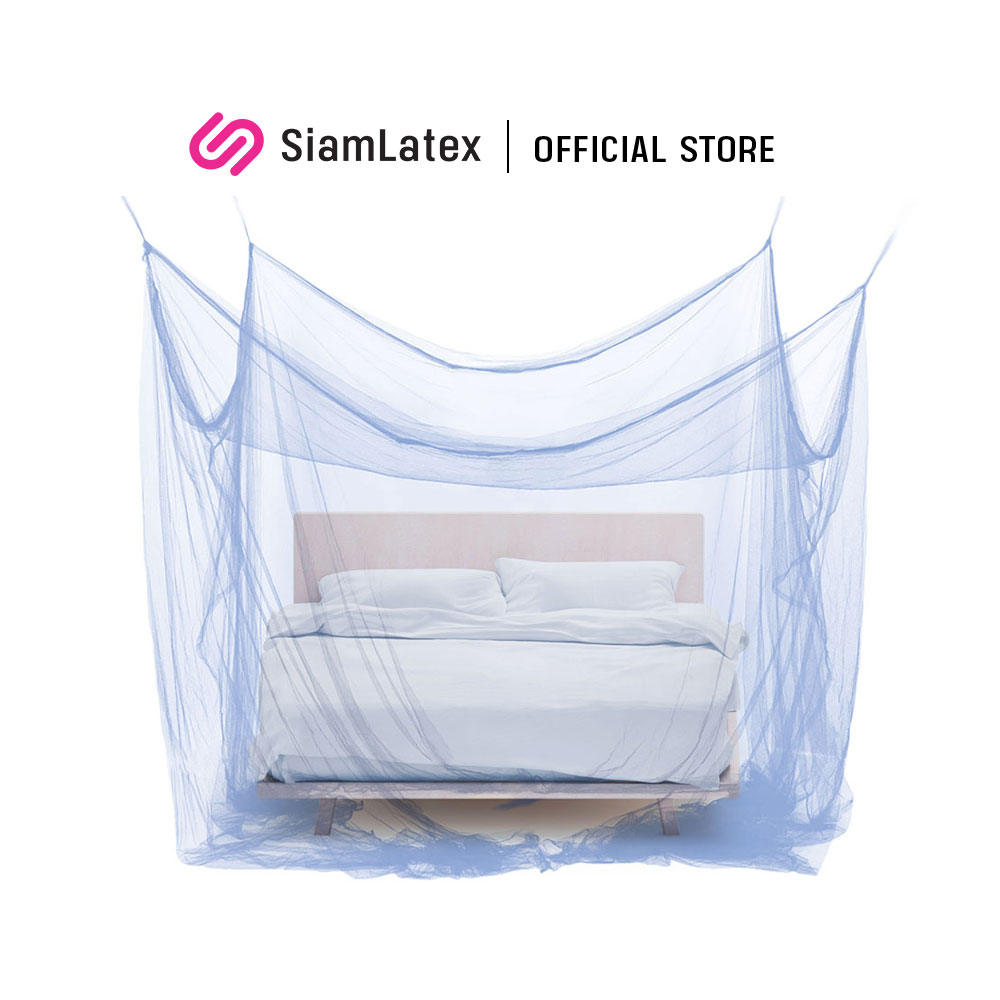 SiamLatex Mosquito Net Curtain Four Corners Besker Polyester Mesh
