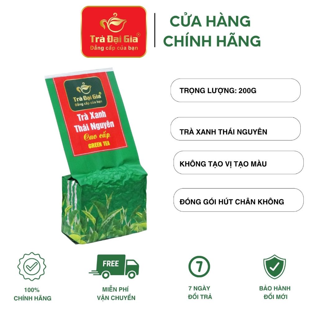 Thai Nguyen Premium Green Tea 200g (Vacuum Aluminum Bag) Shopee