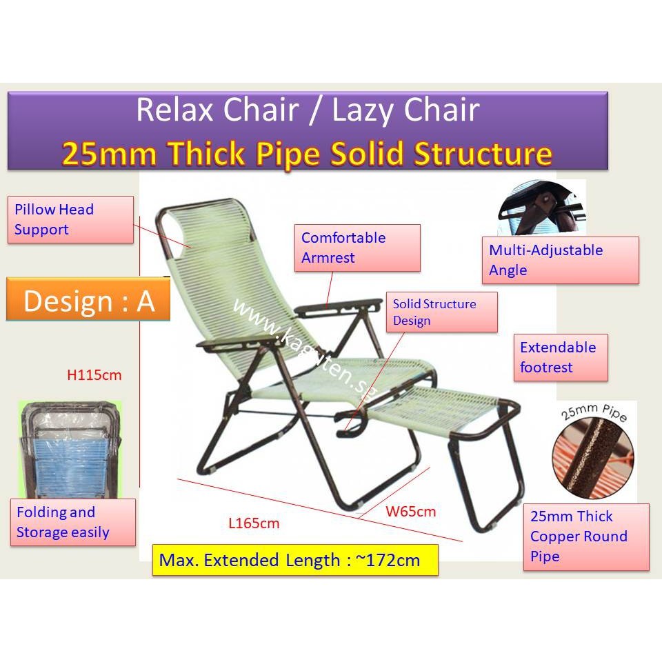 Lazy Chair, PVC Sting Lazy Chair , Free Delivery Shopee Singapore