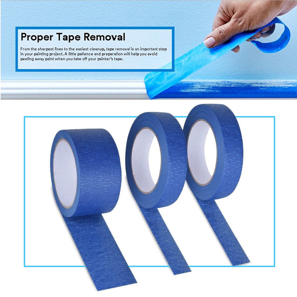 Newest Blue Painter Tape Paper Adhesive House Painting Peeling Peel
