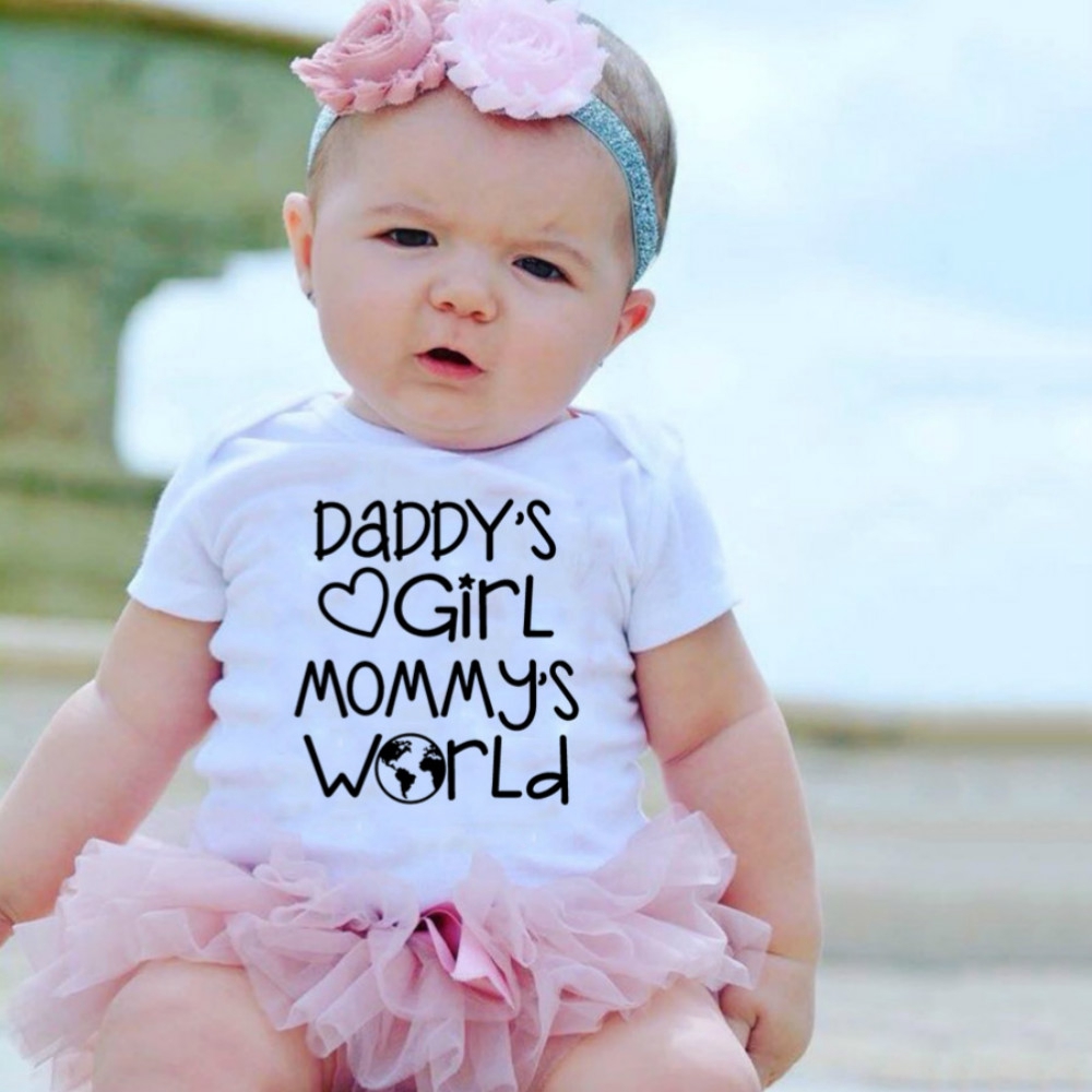 Size Small Than Usual Daddy's Girl Mommy's World Newborn Toddler Infant