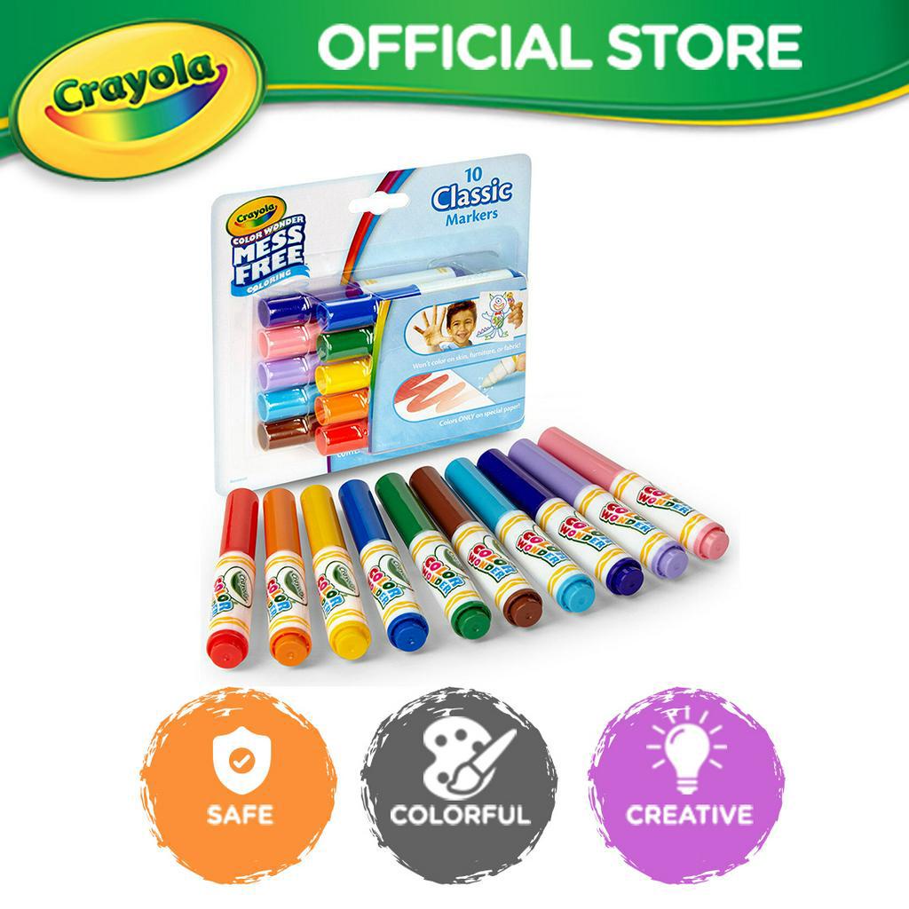 Crayola Mini Markers Color Wonder Mess Free 10 Classic Colors