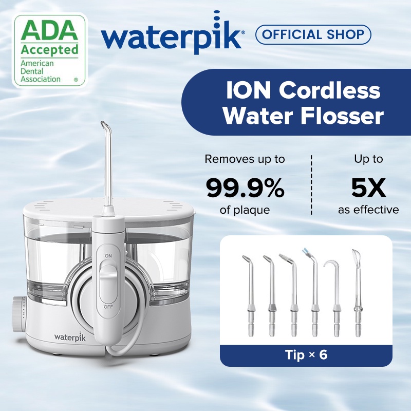 Waterpik WF11 ION Cordless Rechargeable Water Flosser (Portable Oral
