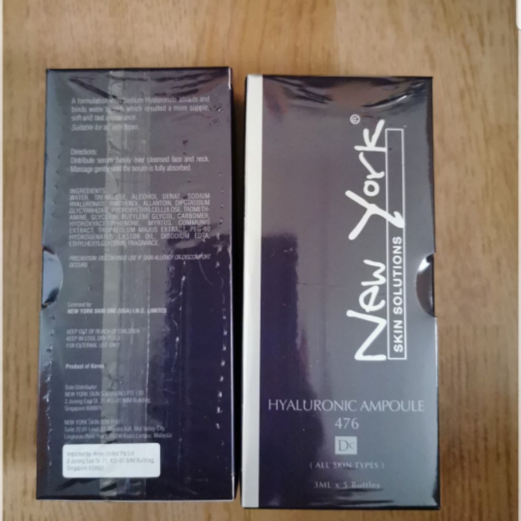 new york skin solution hydrating / soothing / hyaluronic / eye ampoules