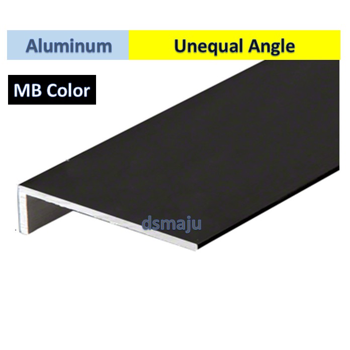 Black Color Aluminum Unequal Angle Bar MB Aluminium Angle Corner L