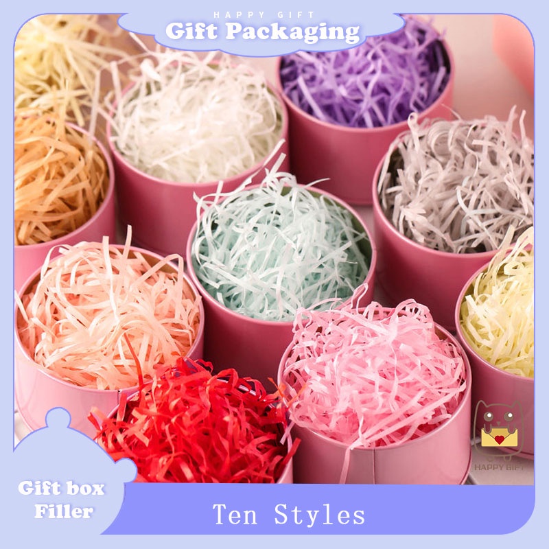💌SG Stock💌20G/100G/25color/Colorful Shredded Crinkle Paper Raffia